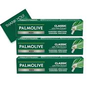 Palmolive Men Shave Cream Classic with Palm Extract, Shave Lather for men 100ml pack of 3