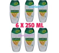 Palmolive Natural Shower Cream Milk Honey Moisturiser 6x 250ml Shower cream