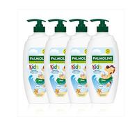 Palmolive Naturals Kids Shower Gel 4x750ml pump vitamin E body wash to nourish skin, leaves skin feeling soft, with plant-based almond milk, ingredients of 95% natural origin*