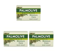 Palmolive Naturals Moisture Care with Olive 3 x 90g Bar Soap - Moisturising Hand - Biodegradable Formula (Pack of 3)