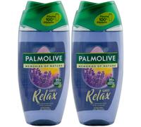 Palmolive SUNSET RELAX Shower Gel 2 X 250ml Lavender Scent 95% Natural Origin