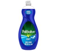 Palmolive Ultra Oxy Liquid Dish Soap, Deep Grease Cutting, No Soaking Needed, Powerful on Plastics, Dishwashing Liquid, 32.5 fl oz