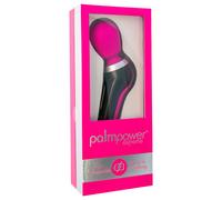 PalmPower Extreme Wand - Rechargeable Massager Vibrator (Pink-Black)