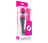 PalmPower Wand - Massaging Vibrator with Powerbank (Pink-Grey)