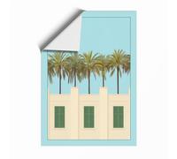 Palms and Modernism Modern Unframed Wall Art Print A4 (29.7×21cm), Wall Decor for Living Room, Bedroom, Office & Home, Art Gift