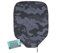 Palms-O-Aces Pickleball Paddle Cover | Canvas Padded Pickleball Paddles Sleeve with Zipper | Lightweight Protective Paddle Case for Standard Paddles | Paddle Cover Accessory | Dark Camo