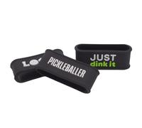 Palms-O-Aces Pickleball Paddle Grip Band - Secures Grip Tape - Fits All Paddle Handles - Silicone Pickleball Paddle Bands with Embossed Design - Pickleball Gifts - Pickleball Grip Bands