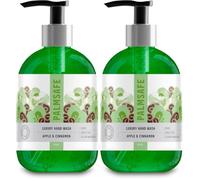 Palmsafe Apple and Cinnamon Luxury Hand Wash 300ML Soothing Hand Cleanser Hydrates Sensitive or Irritated Skin - Natural Bioactives to Nourish and Moisturise Vegan-friendly (Pack of 2)