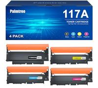 Palmtree 117A Compatible for HP colour laser 150nw toner cartridges HP Color Laser Laser 150nw toner MFP 179fnw 178nw 150a 178nwg 179fwg W2070A W2071A W2072A W2073A Black Cyan Yellow Magenta 4-Pack