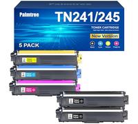 Palmtree TN241 TN245 Toner Replacement for Brother TN-241 TN-245 for Brother MFC 9332CDW Toner DCP 9022CDW MFC-9142CDN HL-3142CW DCP-9022CDW MFC-9332CDW DCP-9020CDW HL-3152CDW HL-3140CW (5-Pack)