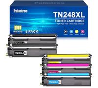 Palmtree TN248XL TN248 Toner Cartridges Compatible for Brother HL-L3220CWE Brother MFC-L3740CDWE Brother DCP-L3560CDW DCP-L3520CDWE Brother MFC-L3760CDW HL-L3240CDW TN-248CMYK Value Pack TN-248XL