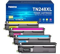 Palmtree TN248XL TN248 Toner Cartridges Compatible for Brother HL-L3220CWE Toner Brother DCP-L3520CDWE Brother HL-L3240CDW Brother DCP-L3560CDW Toner Brother MFC-L3760CDW MFC-L3740CDWE TN-248XL