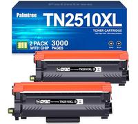 Palmtree TN2510XL TN2510 Toner TN 2510 TN-2510 Compatibile with Brother HL-L2400DWE HL-L2400DW HL-L2445DW DCP-L2627DWE MFC-L2800DW DCP-L2660DW DCP-L2665DW MFC-L2827DWXL MFC-L2860DWE (2 Black)