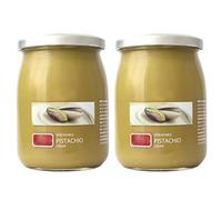 Palmzen Sicilian Pistachio Cream Spread - 600g (Pack of 2) | Creamy & Spreadable, Versatile Paste Spread | Authentic Italian Pistachio Spread with 45% Pistachios - Gluten-Free, Palm Oil-Free