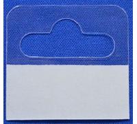Palo 100 Sticky Euro Hook Slot Hang Hanging Retail Tabs 46mm x 43mm with Strong Adhesive