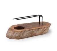 Palo Santo Heater In Whitewash Gamel Wood - Aromatic & Stylish