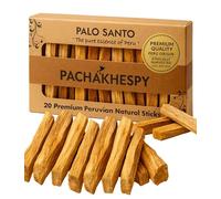 Palo Santo Sticks Authentic Smudging Peru 20 Pack for Energy Cleansing Aromatherapy Meditation 100% Natural Ethically Sourced Sustainable Holy Wood Wild Harvested Premium Palo Santo Incense Quality