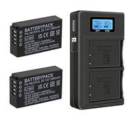 Palogreen 2 Pcs EN-EL20 EN-EL20A LCD Battery and Charger for Nikon P1000, P1100, P950, Coolpix A, 1 J1,1 J2,1 J3,1 S1,1 V3, DL24-500