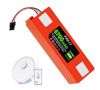 Palogreen 6700 mAh Battery for Xiaomi Roborock S5, S50, S5 Max, S6, S6 MaxV, S7 MaxV Ultra/Pure, S8, S55, Brr-2p4s-5200s, Q5 Q7 Max Pro Robot Vacuum Cleaner (6700 mAh)