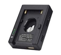 Palogreen NP-F Multi-purpose Mains Adapter Quick Charge Function Multiple Outputs for Sony NP-F970, 750, 550 Battery with Type-C input, D-Tap, USB-A, DC Output with 1/4" Holder for Powering Cameras