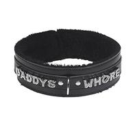 paloli Pink Choker Necklace for Women Leather Collar Fluffy Punk Leash Neck Choker Gothic Cosplay Sexy Jewelries