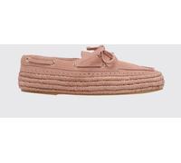 PALOMA BARCELÒ Suede and Raffia Boat Loafers - Size: 36 - female