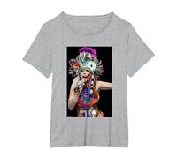 Paloma Faith Singing Live Latitude Fest by Everard Smith T-Shirt, Women's Plus, Heather Grey, 2X