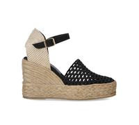 PALOMITAS CARINA BLACK WEDGE ESPADRILLE 39