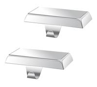 Palonu 2 Pcs Christmas Silver Stocking Holders for Mantle Weighted Stocking Holder Fireplace Hangers for Xmas Holiday Party Decoration