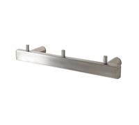palos wall hung 3 hooks coat rack in polished stainless steel