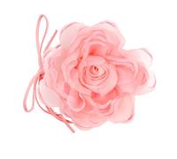 Palotay Pink Flower choker necklaces for Women Gauze Pink