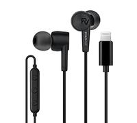PALOVUE Lightning Earbuds - Compatible iPhone 14/13/12/11/10/8/7 Plus - MFi Certified with Microphone - SweetFlow Black