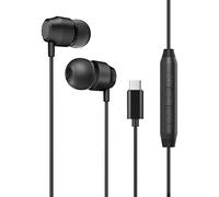 PALOVUE USB Type C Headphones in Ear Earphones Earbuds with Mic and Volume Control Compatible with Google Pixel Samsung Oneplus Huawei Sony MacBook SoundFlow White