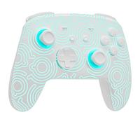 PALPOW Switch 2 Pro Controller, Wireless Switch Controller Compatible with Switch 2/OLED/Lite, Firefly LED Bluetooth Gamepad with Hall Effect/7 RGB Colors/Back Buttons/Turbo/Motion Control - White