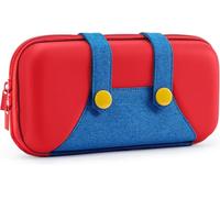 PALPOW Switch Case Compatible with Switch and Switch OLED, Cute Portable Case for Switch with 10 Game Holders - Red