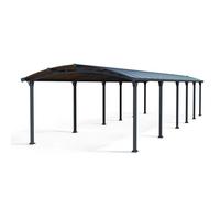 Palram Arcadia Carport 12700 - Polycarbonate - L1290 x W359 x H242 - Grey Palram Grey