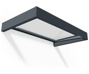Palram Canopia 1600mm Sophia Door Awning - Grey Clear