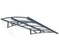 Palram Canopia 2230mm Amsterdam Door Cover Awning Grey Clear