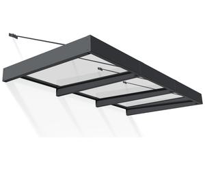 Palram Canopia 3000mm XL Sophia Door Awning - Grey Clear