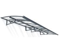 Palram Canopia 4460mm Amsterdam Door Cover Awning Grey Clear