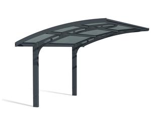 Palram Canopia 5000mm Carport Arizona Wave - Grey Solar