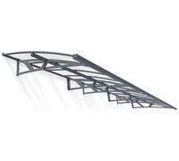 Palram Canopia 6690mm Amsterdam Door Cover Awning Grey Clear