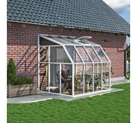 6' x 6' Palram Canopia Rion White Sun Room Wall Greenhouse (1.8m x 1.8m)