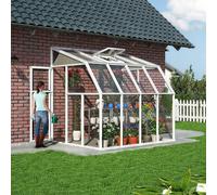Palram Canopia Clear Sunroom 6 x 8ft - White - Wilko