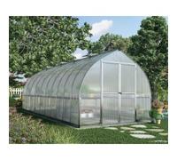 Palram Canopia Bella Extra Long Aluminium Bell Shaped Greenhouse with Polycarbonate Panels - 8 x 20ft