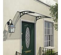 Palram - Canopia Calisto 1350 Grey Door Canopy, (H)24.5Cm (W)136Cm (D)95Cm