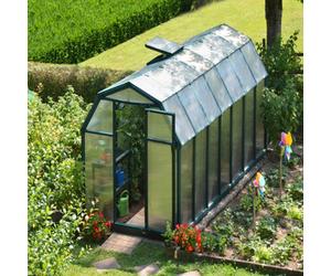 Palram - Canopia Eco Grow 14X6 Ft Green Polycarbonate (Pc) & Resin Apex Greenhouse With Polycarbonate (Pc) Glazing