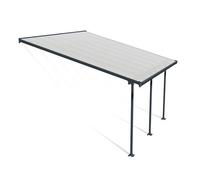 Palram Patio Cover Feria 4M Deep 4X4.2 Clear - L425 x W385 x H305 - Grey Palram Grey