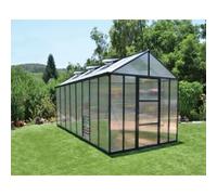 8'x16' Palram Canopia Glory Grey Large Polycarbonate Greenhouse (2.4x4.8m)