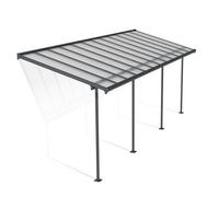 Palram - Canopia Canopia by Palram Sierra Patio Cover 2.3m x 6.9m - Grey Clear, Grey